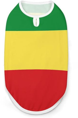 Vielseitige Hundewesten für Hunde und Katzen, Motiv: äthiopische Flagge, Größe M