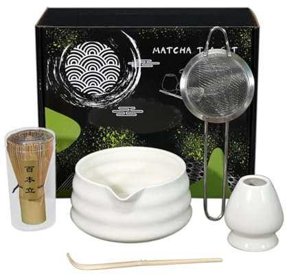 Utensili e gadget da cucina,Set da tè giapponese,Set da tè autentico Set matcha sicuro naturale | Kit matcha professionale e robusto per la casa, la sala da pranzo, gli amici, i colleghi