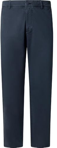 Pepe Jeans Pantalon Chino Slim en sergé pour Homme, Bleu (Dulwich Blue), 32, Bleu (Dulwich Blue), 44