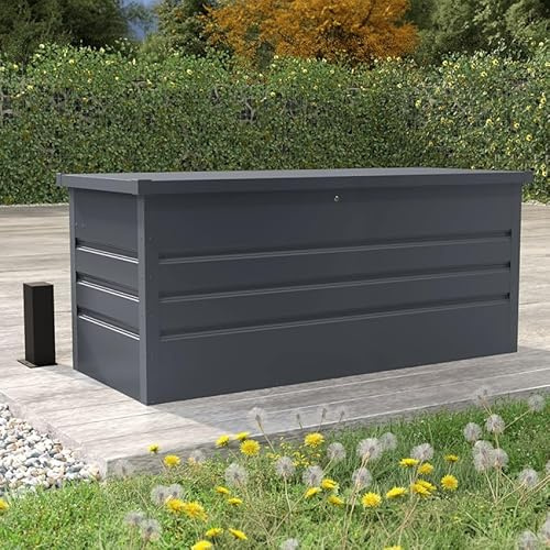 Produce Shop Baule Contenitore da Giardino Esterno 165x69x62cm in Acciaio Innsbruck