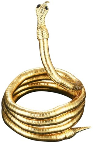 KGDUYC Collana Snake Donna, Bracciale Serpente Braccio, Collana Pieghevole, Accessori Donna Uomo