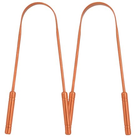 ALADEAN Copper Tongue Cleaner with Case, Pack of 3, Tongue Scraper for Adults, Oral Care & Hygiene (2pc Pack)