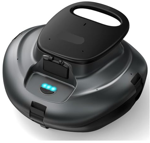 Sladdlös automatisk poolrengöringsrobot, pooldammsugare med dubbla motorer, for täckning av 80 kvm ovanmarkspooler