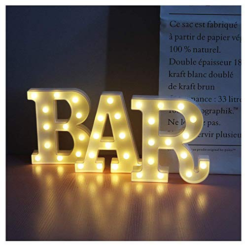 Vimlits BAR - Illuminated Marquee Bar Sign - Lighted LED Marquee Word Sign - Pre-Lit Pub Bar Sign Light Battery Operated