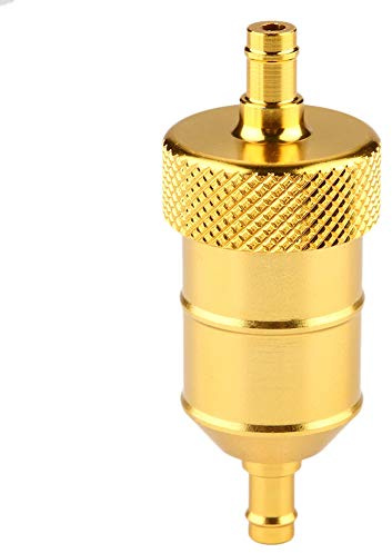 KIMISS Bensinfilter för motorcykel 8mm universell, guld - Bränslefilter för bensin, oljefilter, rengöring