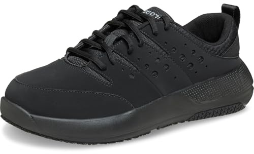 Crocs Men's On The Clock Work Sneakers, Triple Black, 10.5