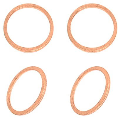 DTGN 30mmx36mmx2mm(IDxODxT) Plat Cuivre Étanchéité Rondelles - 4Paquet - Bonne pour Industriel Machines M30 Vis - Cuivre Plat Anneau Joint