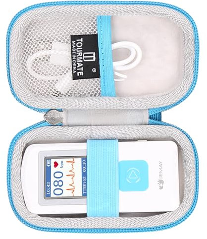 Tourmate Hard Case Replacement for EMAY/CONTEC/SonoHealth Portable ECG Heart Rate Monitor
