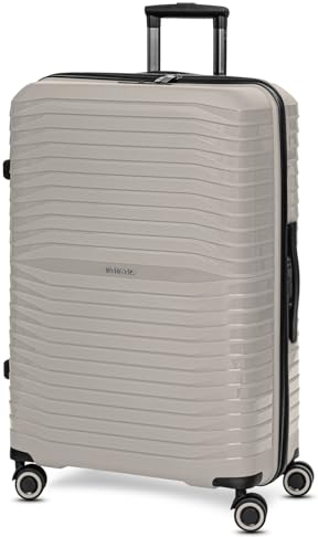 Stratic Check-in Koffer für Damen und Herren | großer XL Trolley 50 x 29 x 76 cm aus hochwertigem, leichtem Polypropylen Material | Doppelrolle & Teleskopgriff| Shine Serie