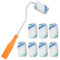 Rouleau Peinture 27 cm,Kit Peinture Avec 8 Rouleaux de Rechange，Pinceau Peinture Mur Kit Peinture Mur Rouleau Peinture Plafond,Rouleau de Peinture pour Meubles,Peinture et Rénovation
