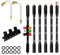 OurLeeme Pressure Washer Extension Wand, Gutter Cleaning Tools Extension Lance 4000PSI Power Washer Lance with 6 Replacement Nozzles, 2 Spray Gun Nozzles, 1/4 Inch Quick Connect for Car Roof Cleaning