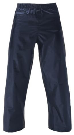 Smivibe Kids Waterproof Trousers Elastic Waist Rainproof Over Trousers with Snap Ankle Closures Boys Girls Rainwear for School Outdoor Play Navy