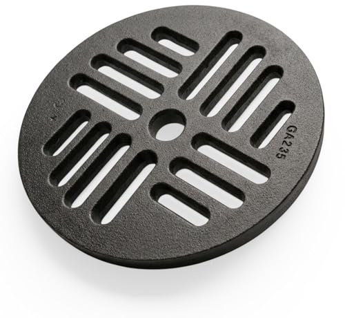 Ø23,5 x Spessore 1 cm - Griglia Cenere in Ghisa Circolare | Ricambio Universale per Stufe a Legna, Camini e Forni | Ventilazione Ottimizzata | 100% Ghisa qualità LUNAWAY