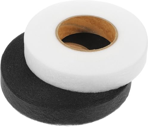 EPIGEIST 2 rouleaux Ruban Adhésif Thermocollant Double Face Tissu Bande de Renfort sans Couture pour Ourlet Pantalon Couture Rapide et Propre pour Vêtements et Rideaux