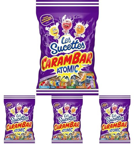 CARAMBAR Sucette Carambar Atomic 156g (Lot de 4)