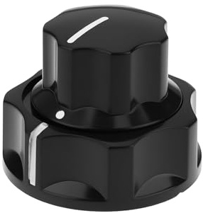 OTOTEC Bass 00494110000 Bouton de commande empilé compatible avec les mini pots empilables Fender 3/16 et tige inférieure de 6,35 mm