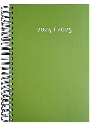 edition cumulus 2025/2026 Dicker Kalender DIN A4 – HELLGRÜN (grün) - MADE IN GERMANY - Ideal fürs Büro – Spiralbindung – pro Tag eine volle A4 Seite Platz – Aug 25 – Aug 26