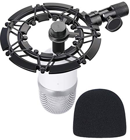 Seiren Mini Shock Mount mit Pop Filter - Alu Mikrofonspinne mit Popschutz Matching Mic Stand für Razer Seiren Mini Mikrofon von YOUSHARES