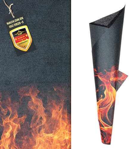 FireMat Silk Edition 50x80cm.Esterilla ignífuga Antideslizante, protección contra Incendios para cocinas de inducción, protección contra Incendios para aparatos eléctricos, cafeteras, etc