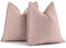 ZWJD Dusty Pink Kissenbezug 45x45 2er Set Chenille Kissenbezüge Sofakissen Kissenhüllen mit elegantem Design, weiche und luxuriöse dekorative Dekokissen für Couch, Bett und Heimdekoration