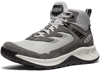 KEEN mäns Hightrail Mid vattentäta vandringsstövlar, legering/ånga, 8.5 UK, Legeringsånga, 42.5 EU