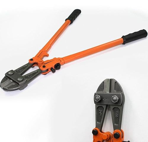 Unibos Heavy Duty- 24 Bolt Cutter for Padlocks, Chain, Wire, Mesh, Metal - Adjustable Easy Cut Croppers with Rubberised Anti Slip Grips, Bike Lock & Wire Cutters