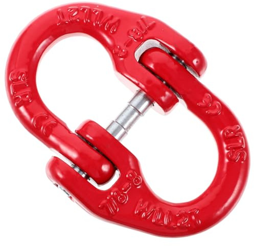 iplusmile Collegamento Di Sicurezza Per Catena Di Sollevamento Con Doppio Anello in Acciaio Lega 2.95X1.97X0.33In Per Imbracature Sollevamento E Sistemi Ormeggio