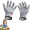 flintronic 1 Par Guantes Anticortes Nivel 5, Guantes Resistentes al Corte, EN 388 Calidad Alimentaria Guantes de Trabajo, Guantes de Protección y Anticorte para Cuchillos, Tallar Madera (XXS-Niño)