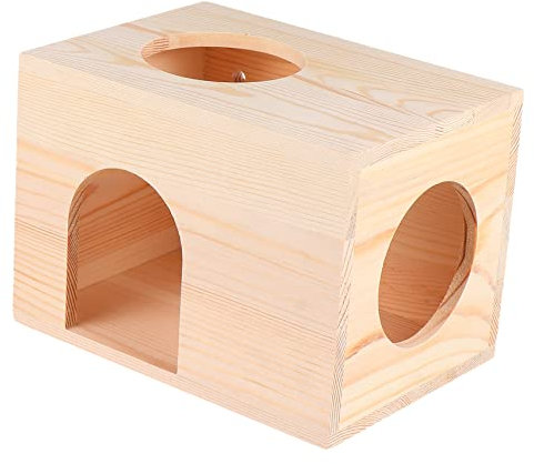 HEMOTON Comedero De Madera Práctico para Mascotas Diseño Multiusos para Cabaña