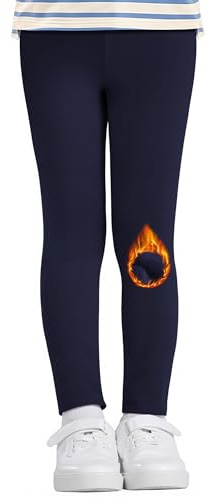 Nlieanuc Leggins Termicos Niña Mallas Niña Invierno Pantalones Elásticos Suaves y Cómodos Leggings Básica 4 a 12 Años