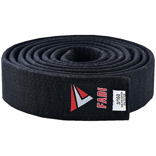 Fadi Sports Martial Arts Karate Belt – Durable Cotton-Polyester Blend, Multi-Stitched Belt for Karate, Taekwondo, Judo & Martial Arts Training and Grading for Adults & Kids | Reinforced Stitching, Strong Knot Retention, Dojo-Grade Quality, Traditional Colours, Fade-Resistant Material