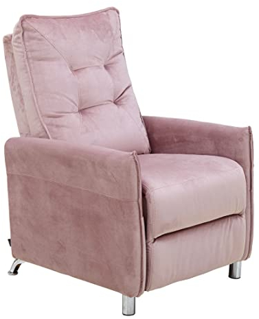 Astan Hogar Sillón Relax con Reclinación Manual, Tapizado en Terciopelo, Modelo Lui AH-AR30800RS