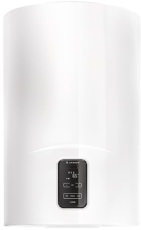 Ariston Lydos Dune Plus - Scaldabagno Elettrico 100 Litri Verticale 45x47x89 cm, Boiler Elettrico Funzione ECO EVO, Water Plus, Indicatore Docce Disponibili per Maggior Risparmio, Classe Energetica B