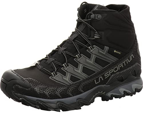 LA SPORTIVA Ultra Raptor II Mid Wide GTX, Stivali da Trekking Uomo, Black/Clay, 45.5 EU, Nero, 45.5 EU