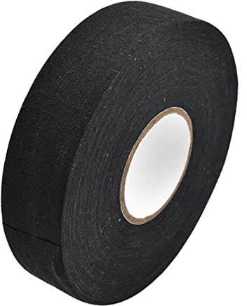 YMWALK Hockeyklubba, sport ishockey grepptejp halkfri duk ishockeytejp för badmintongrepp, pingisracket hopprep, golfstång, tennis squashracket 2,5 cm x 25 m, svart