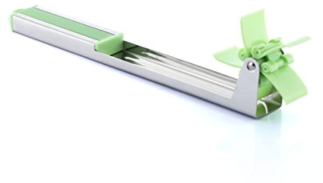 InnovaGoods - Sastre de sandía en cubos de corte rápido y uniforme, mango ergonómico, ideal para sandía y melón, verde, acero inoxidable