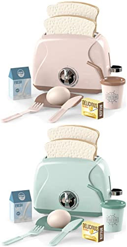 Toaster Kinder Spielzeug Happy Gourmet Küchengerät mit Zubehör +3J