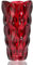 CEMABT 24 cm Blumenvase 3.4 lbs Thickened Vase für Tulpen- Geschenke für Mama zum Geburtstag,Geschenkideen Mutter Glasvase für Blumen Klarglasvase Dekorativ für Hochzeiten(Rot)