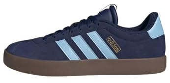 adidas VL Court 3.0 Shoes, Zapatillas Hombre, Azul Oscuro Claro Cielo Dorado Met, 37.5 EU