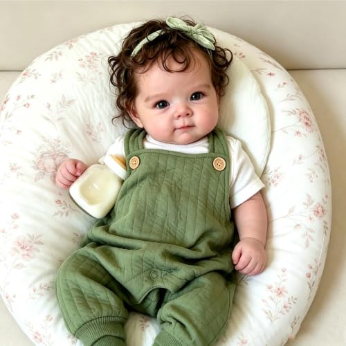 BNNPUU 19 tum 48 cm Reborn babydocka ser ut som en riktig baby blå ögon Reborn babydocka pojkar handgjorda verklighetstrogna babydockor mjuk tygkropp