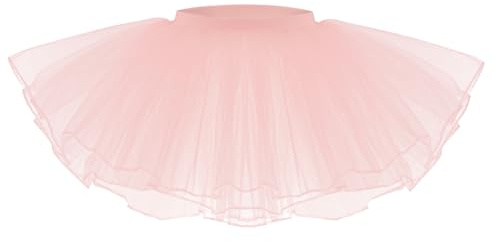 BSBUY Rosa Tütü Rock Mädchen, 4-lagig Tüllrock Ballett Röcke Tutu, Prinzessin Minirock für Party Kostüm Festliches Geburtstag Kind Weihnachten Kostüm Karneval Classic 3-9 Jahre, 130