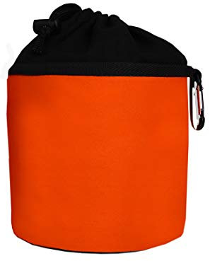 Bolsa para guardar las pinzas para la ropa - Con mosquetón para colgar - Algodón - Rojo