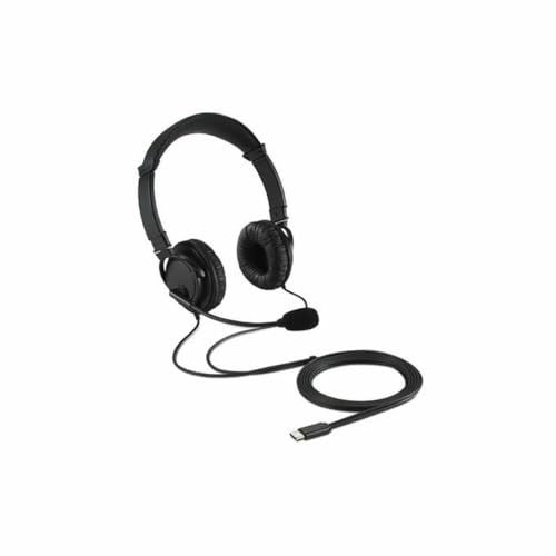 Kensington Casque avec Micro Hi-Fi USB-C - Haute Qualité Sonore - Micro à Suppression de Bruit - Bureau, Gaming - Compatible Windows et Android - K97457WW