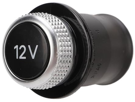 Fydun, Cubierta Antipolvo para Encendedor de Cigarrillos de Coche, 12V, Cubierta cromada para Enchufe de Encendedor de Cigarrillos, Tapa 4H0919311, Repuesto para A3, A8