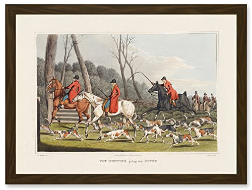 Artery8 John Heaviside Clark Fox Hunting Into Cover Artwork Framed Wall Art Print A4