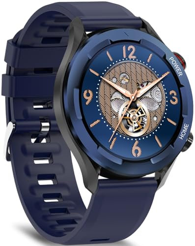 BRIBEJAT BT2 Pro Montre Connectée Homme avec Appel,Montre Intelligente Étanche IP68,28 Modes Montre Sport Homme avec Podomètre Sommeil 1GB Mémoire Musicale,Smartwatch Fitness pour Android iOS,Bleu