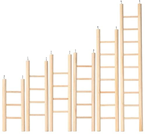 UKCOCO 6stücke Teiliges Holz Vogel Kletterspielzeug Für Papageien Und Nagetiere Sicheres Und Natürliches Material Fördert Bewegung Und Spiel Für Wellensittiche Und Hamster