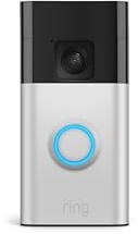 Ring Battery Doorbell, Home or business security with Head-to-Toe video, Live View with Two-Way Talk, and Motion Detection & Alerts, Satin Nickel