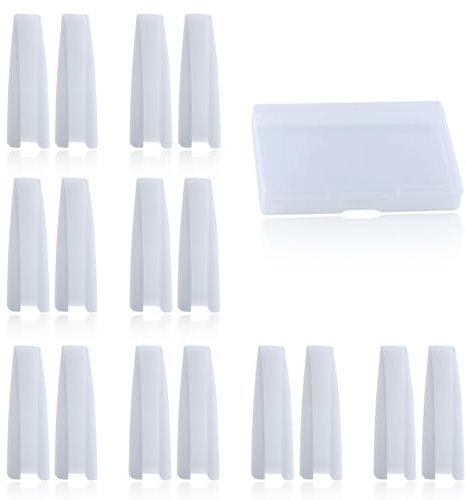 SPEEDWOX Lot de 8 mâchoires de rechange en nylon pour pince à bec plat et bras de lunettes - Pince à bec plat en nylon - Embouts de rechange pour la fabrication de bijoux - Outil de câblage