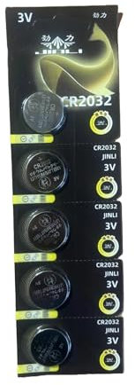 Sivitec Black CR2032 Lithium Battery, 3V, Pack of 5 2032